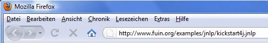 Java Network Launch Protocol URL in browser address bar