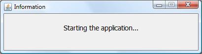 Starting the application